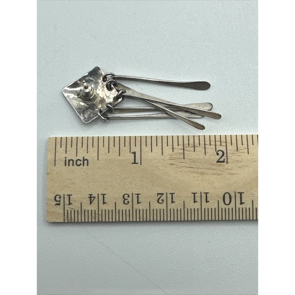 Vintage Jean Newlin sterling Stud earrings #589 - Picture 6 of 7